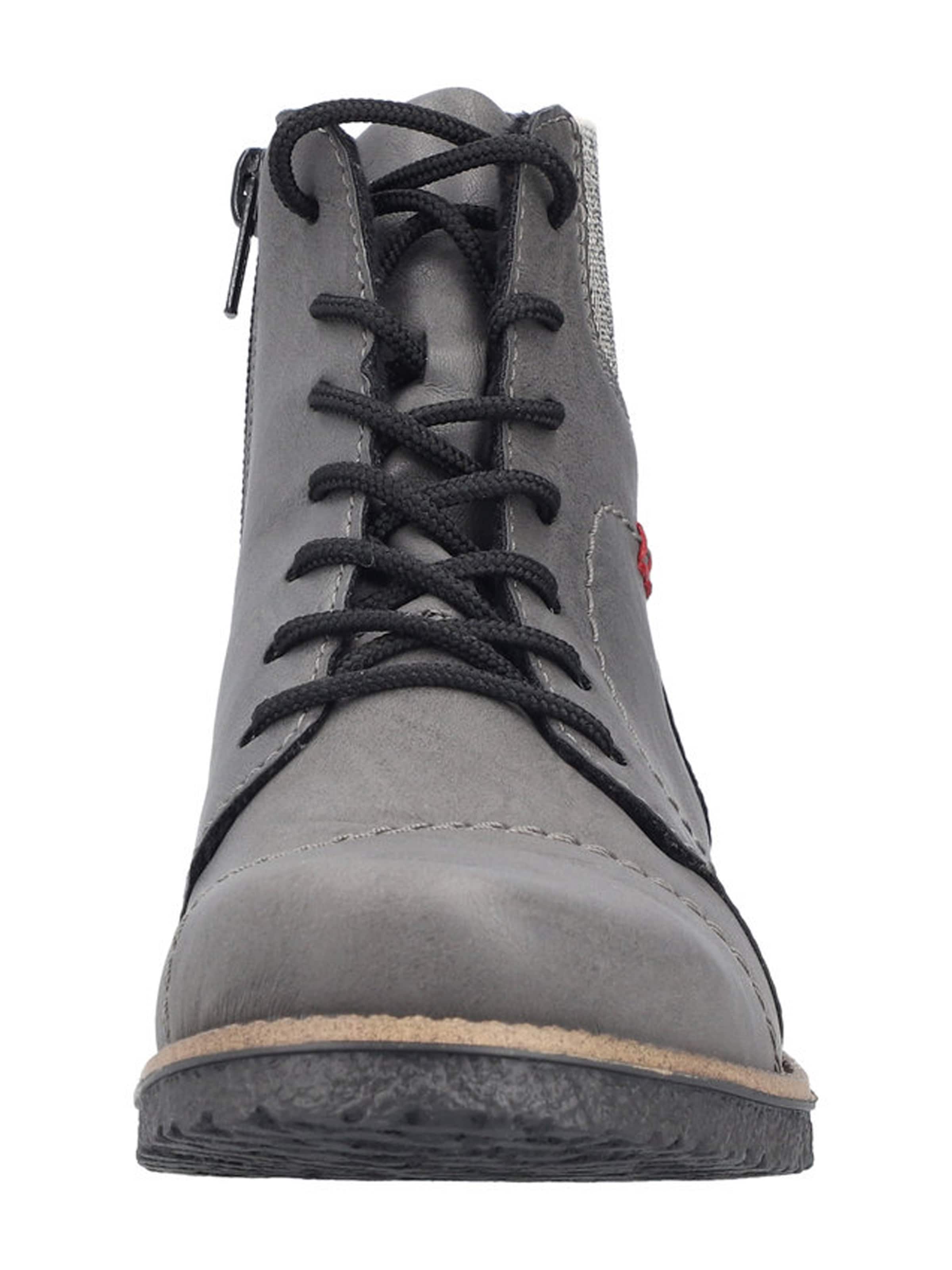 Rieker Gležnarji z vezalkami | siva barva