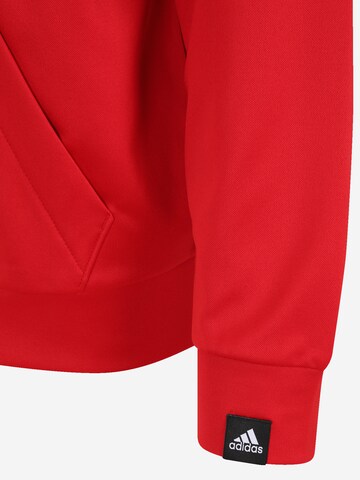 ADIDAS SPORTSWEAR Sports sweat jacket 'Aeroready Game And Go Small Logo ' in Red