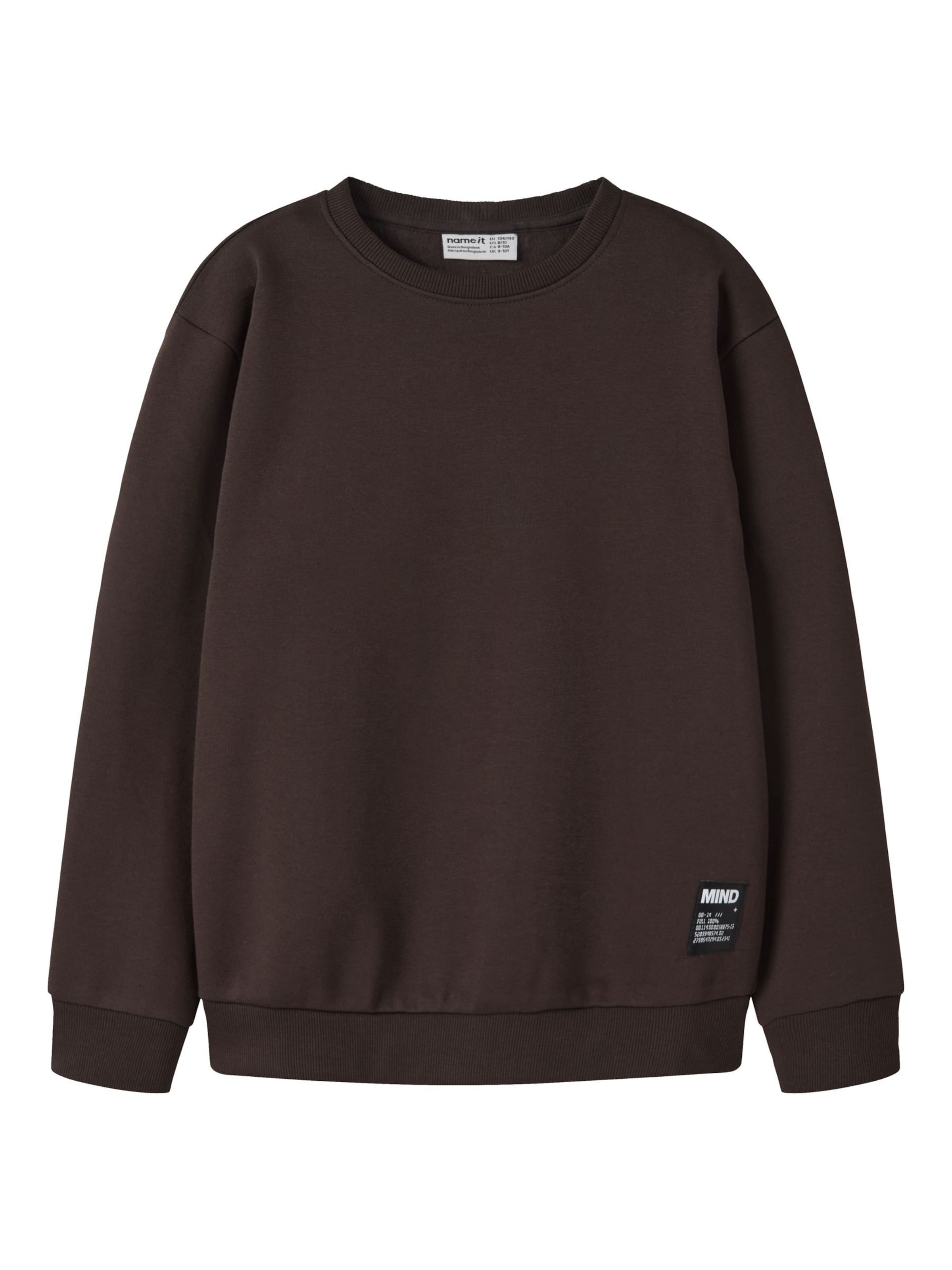 NAME IT - Sudadera en marrón: frente