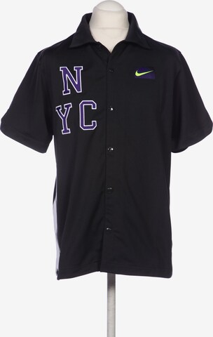 NIKE Button Up Shirt in L in Black: front