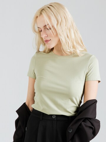 Maglietta 'SIRENE' di PIECES in verde: frontale