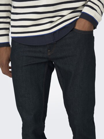 Coupe slim Jean Only & Sons en bleu