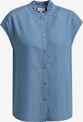 Milano Italy Blouse in Blue: front