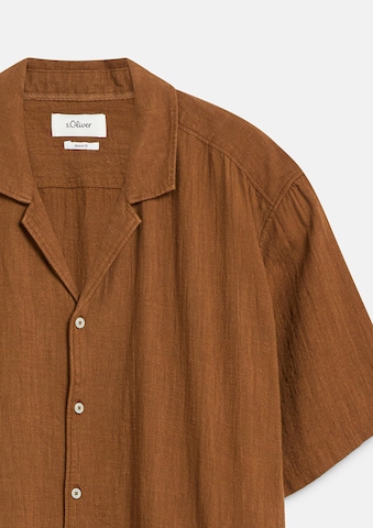 Coupe regular Chemise s.Oliver en marron