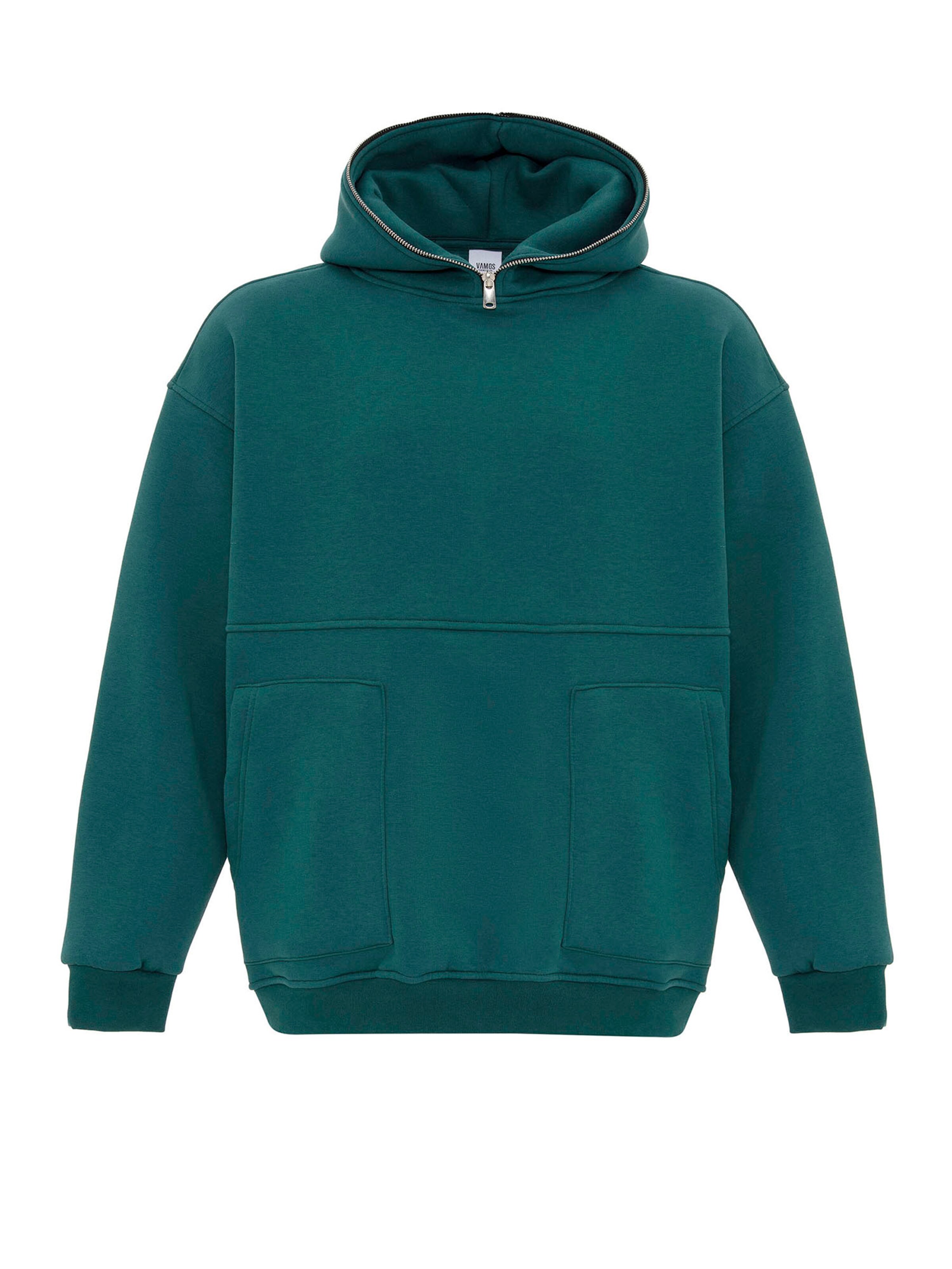 VAMOS CLO Mikina - Zelená: predná strana