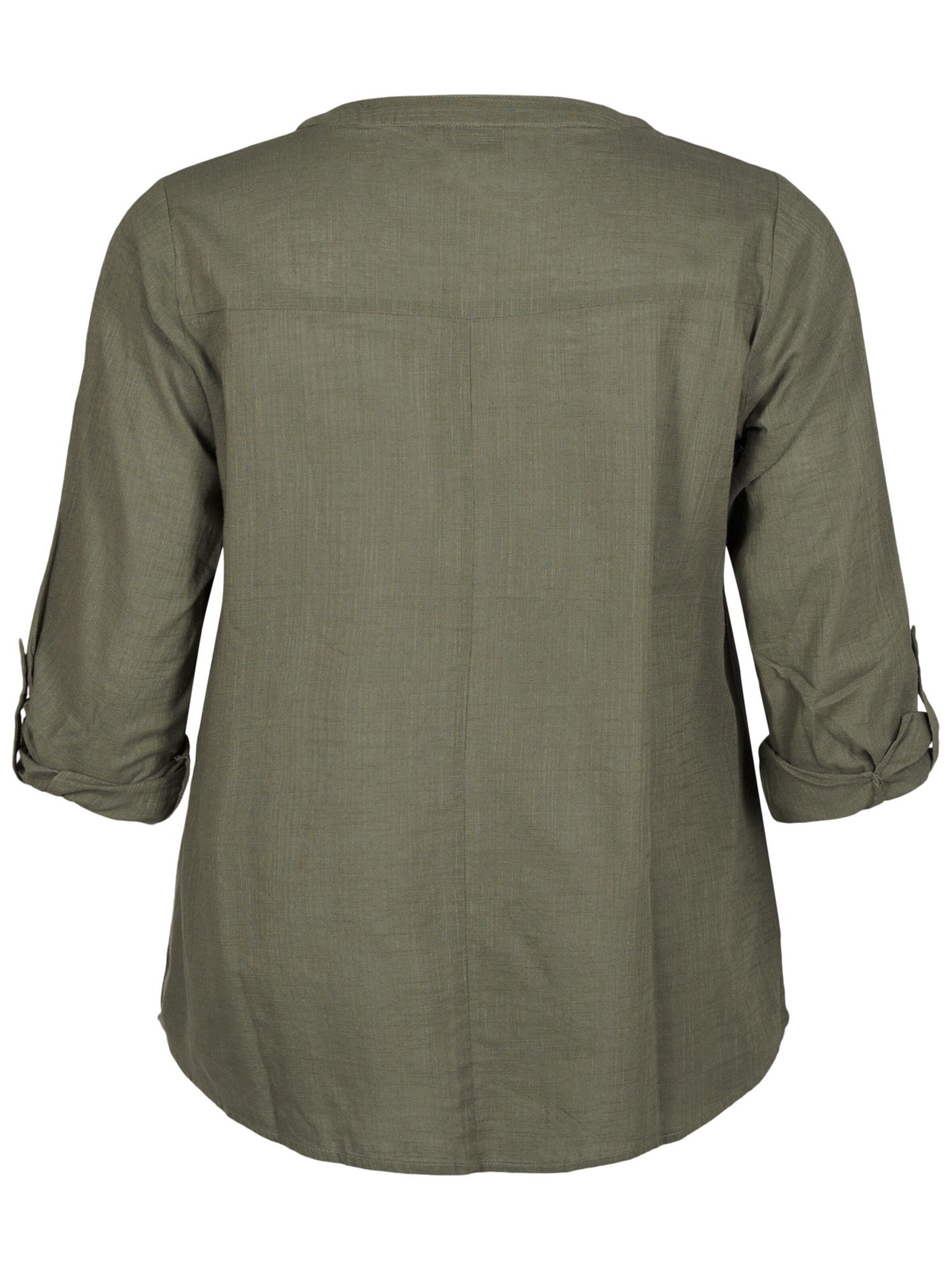 Camicia da donna 'CANANNA' di Zizzi in verde