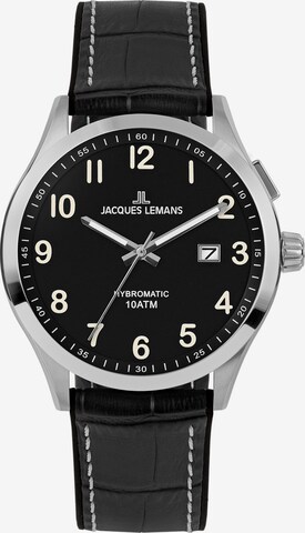 Jacques Lemans Analog Watch in Black: front