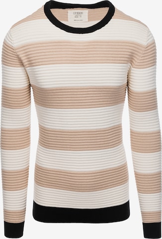 Ombre Sweater 'E189' in Beige: front