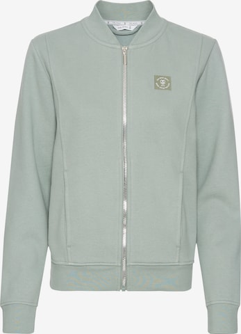 DELMAO Sweatjacke in Grün: Vorderseite