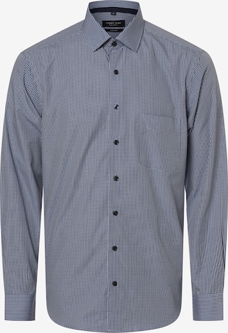 Coupe regular Chemise Andrew James en bleu : devant