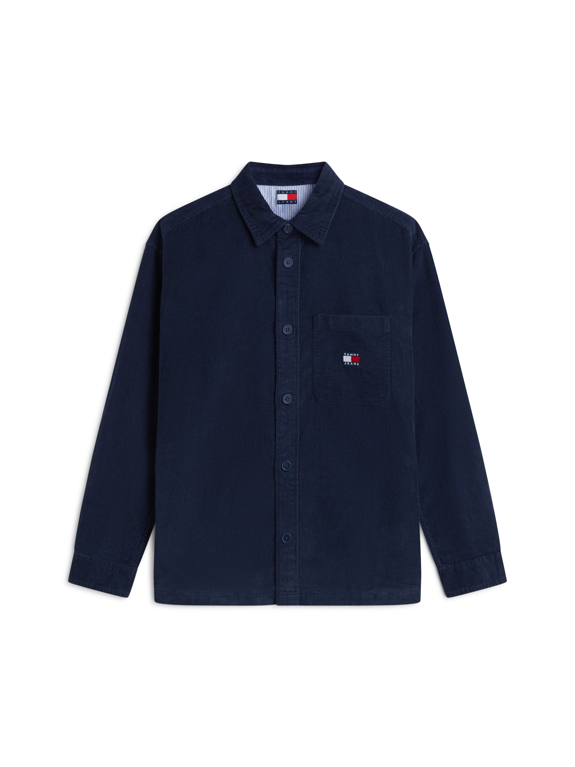 zils Tommy Jeans Standarta piegriezums Krekls: no priekšpuses