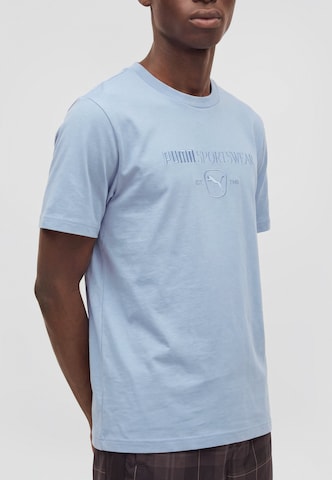PUMA Тениска 'CLASS' в синьо: отпред