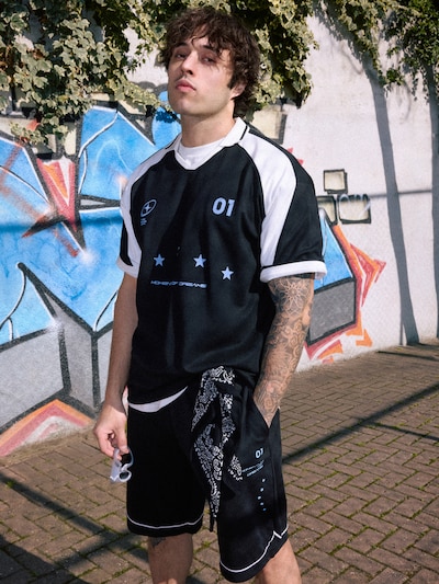 Trendyol Shirt in Light blue / Black / White, Item view