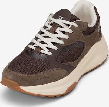Baskets basses Marc O'Polo en marron : devant