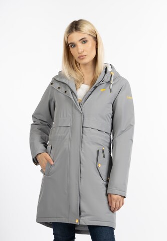 Schmuddelwedda Raincoat in Grey: front