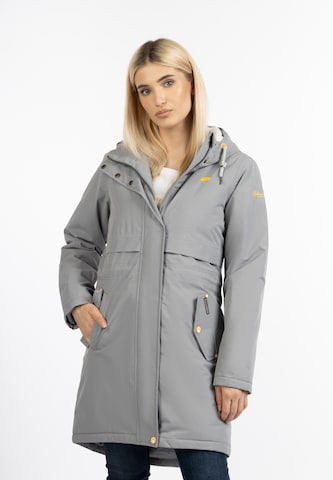 Manteau fonctionnel Schmuddelwedda en gris : devant