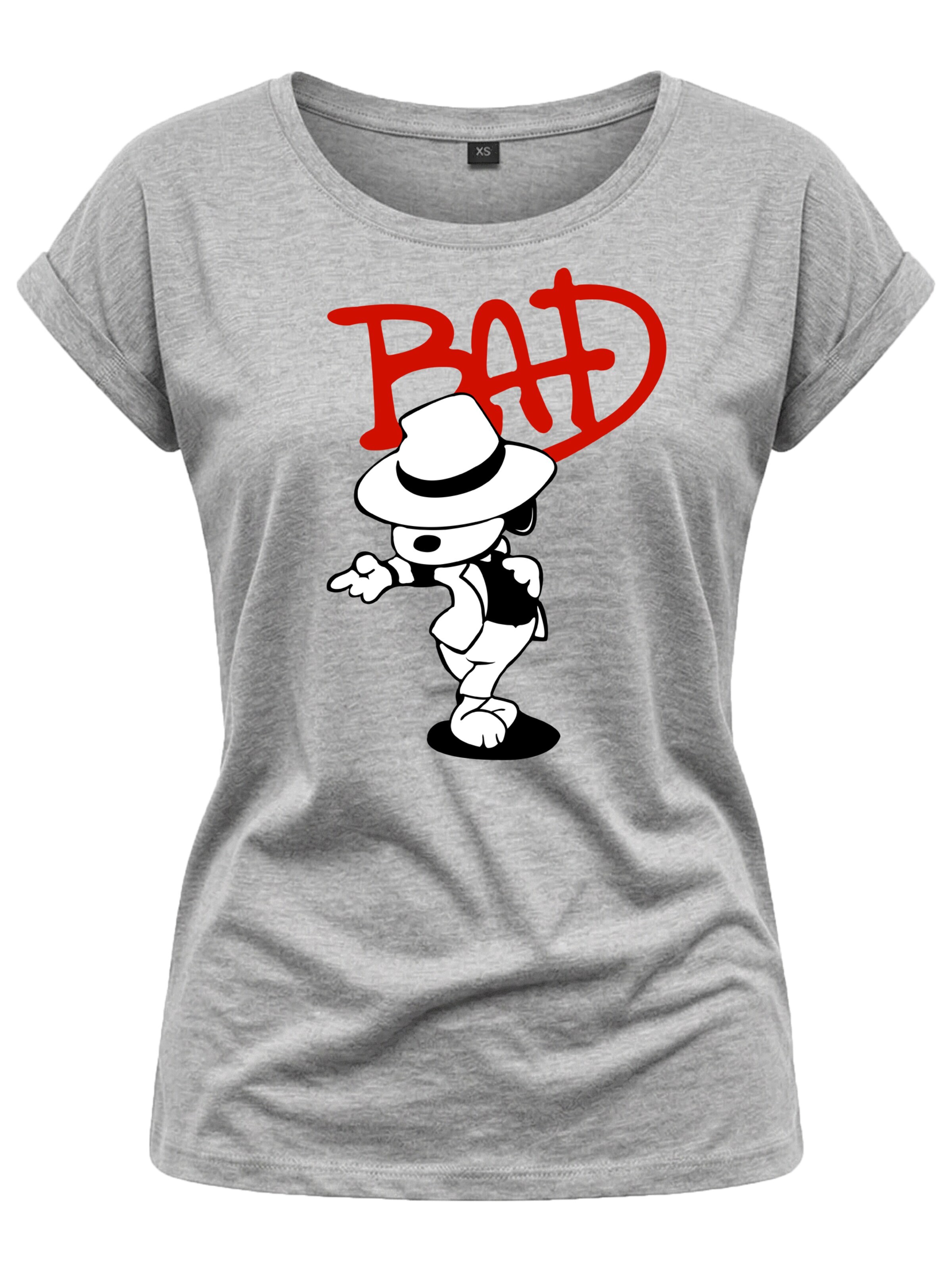 MAKAYA Shirt 'Bad Dog' in Grey: front