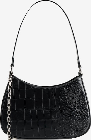 Sac bandoulière Bershka en noir : devant