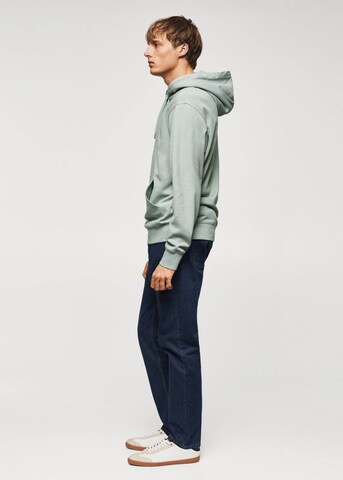 MANGO MAN Sweatshirt 'Bone' in Groen