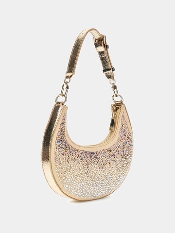 GUESS Schultertasche 'Sofia Strass' in Gold