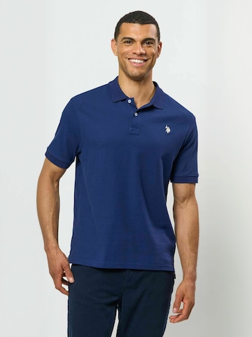 Coupe regular Chemise ' UMAlfred ' U.S. POLO ASSN. en bleu : devant