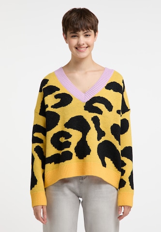 Pull-over MYMO en jaune : devant