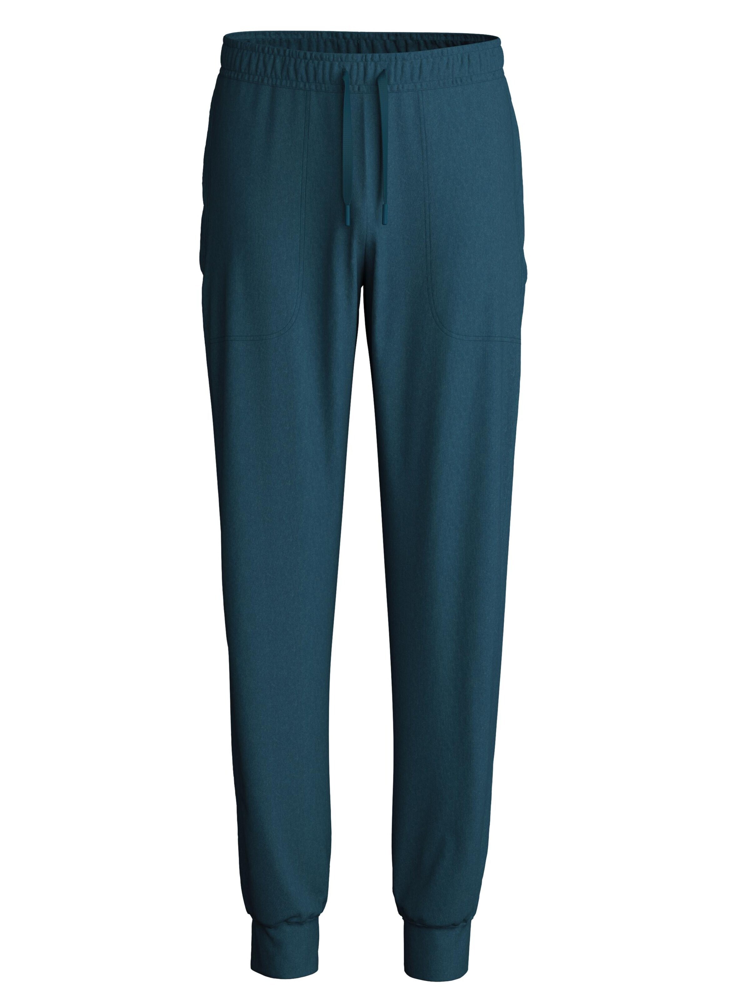 CALIDA Pyjamahose 'DEEPSLEEPWEAR Warming'‌‌ in Grün: Vorderseite