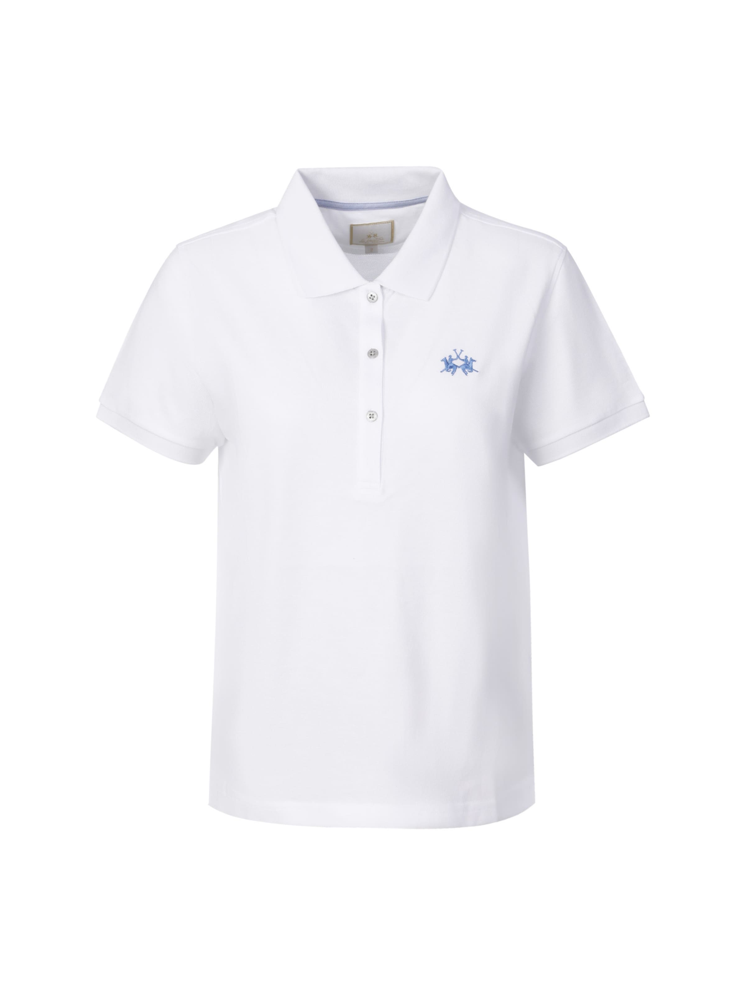 La Martina Poloshirt ' WCP006 ' in Weiß: Vorderseite