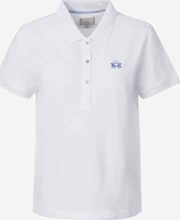 T-shirt ' WCP006 ' La Martina en blanc : devant
