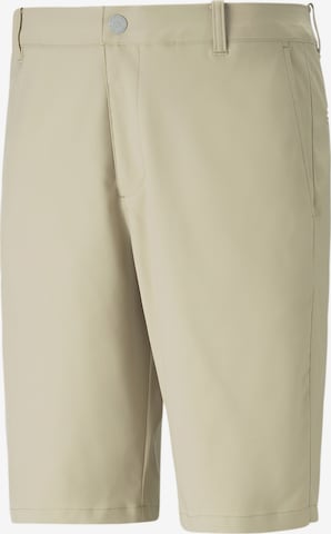 PUMA Regular Workout Pants 'Dealer 10' in Beige: front