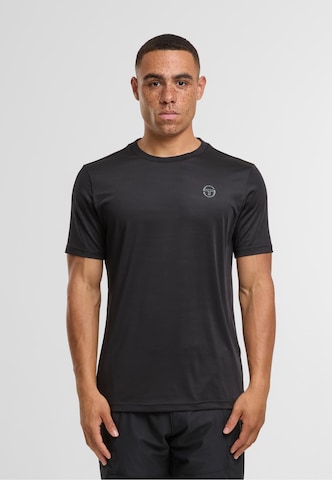 Sergio Tacchini Shirt 'Pelle' in Zwart: voorkant