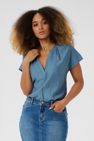Cream Blouse 'CRSofia' in Blue: front