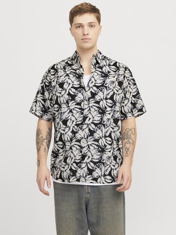 JACK & JONES Regular fit Overhemd in Zwart: voorkant