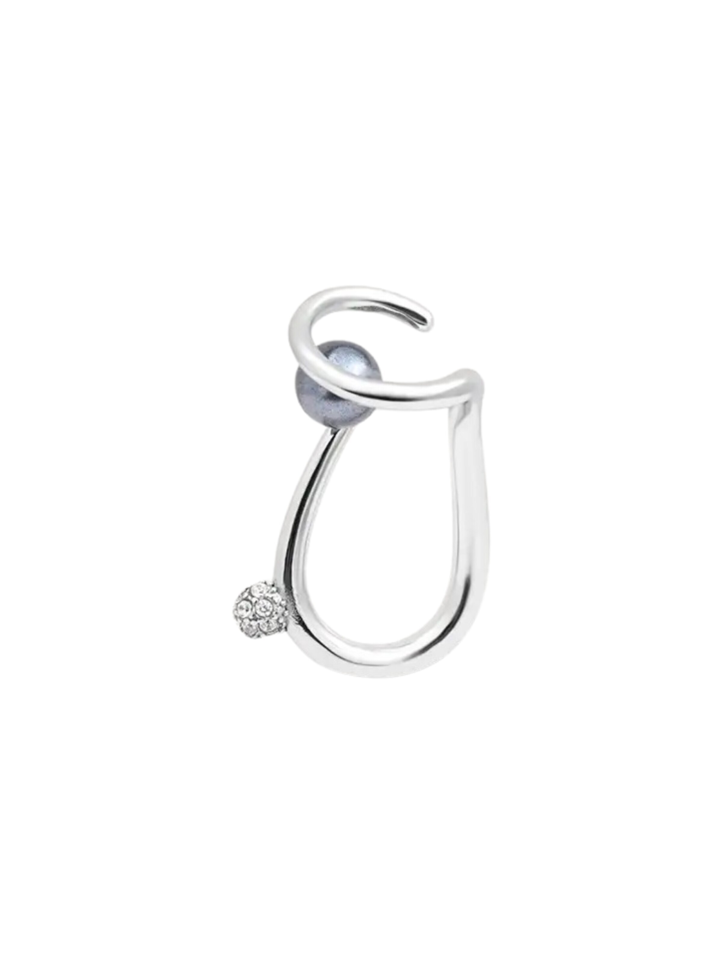 YParis Earrings 'Ear cuff YUNA' in Silver