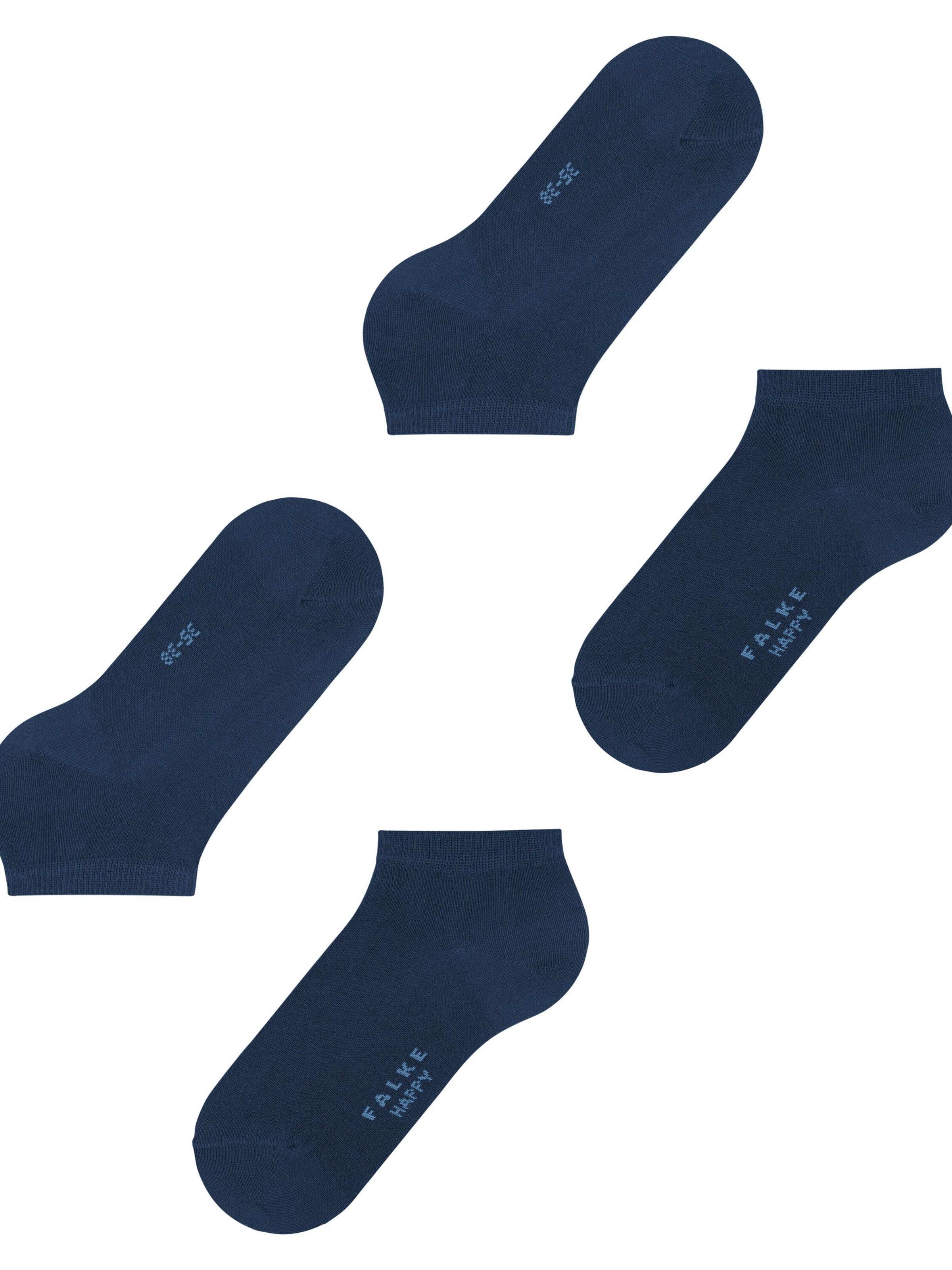 FALKE Füßlinge 'Happy 2-Pack'‌‌‌‌‌‌‌ in Blau