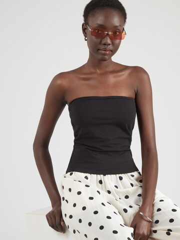 TOPSHOP Top 'MATHILDA' in Black: front