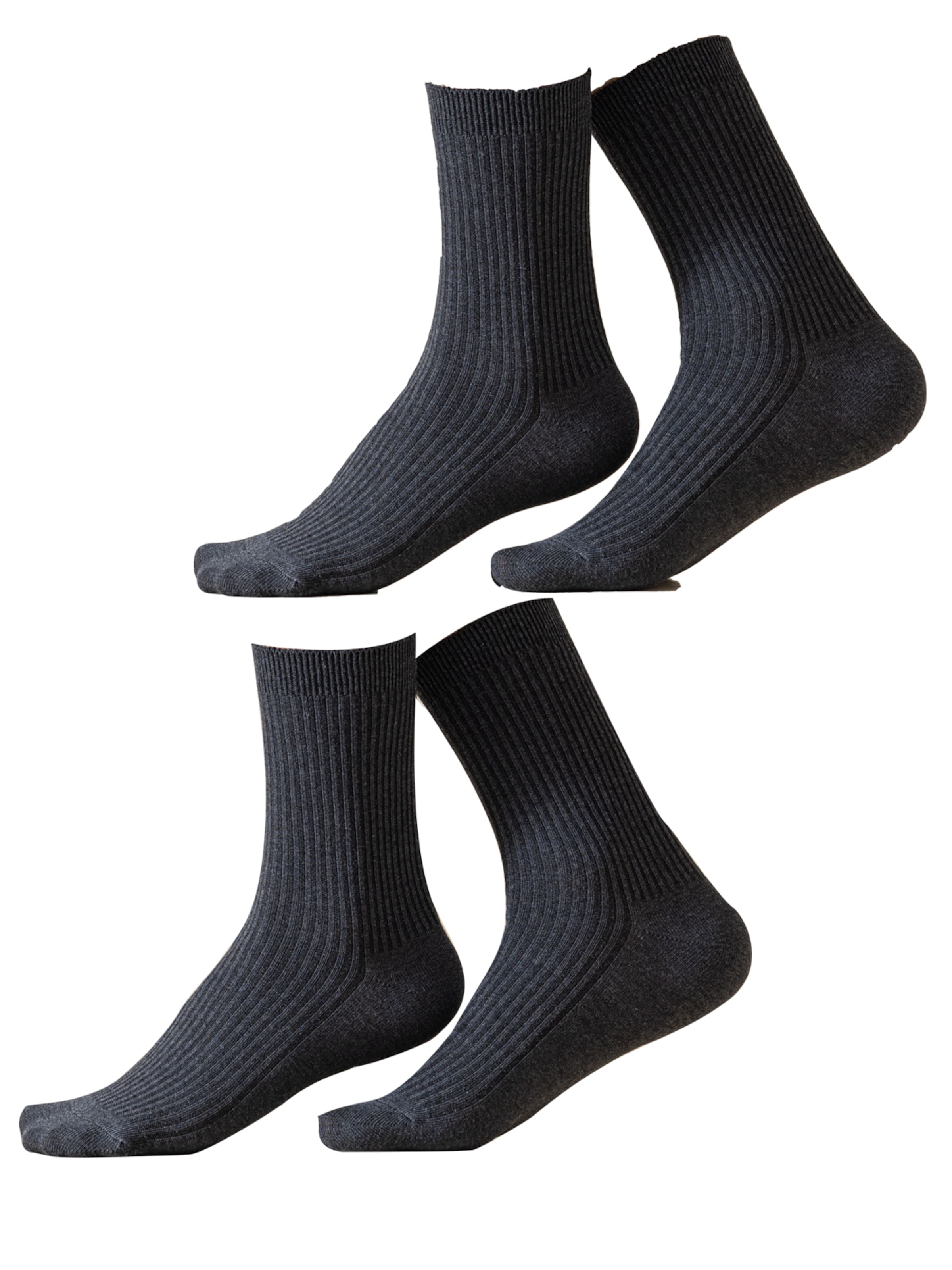 Millo Socks 'Cosy Steps' in Grey: front