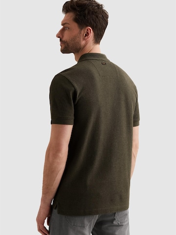 Maglietta 'Polo shirt with texture and ribbed hems' di PME Legend in verde