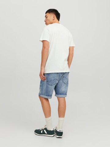 JACK & JONES Μπλουζάκι 'Jeans' σε λευκό