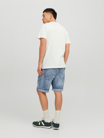 JACK & JONES - Camiseta 'Jeans' en blanco