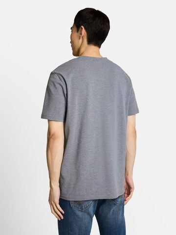 TOM TAILOR T-Shirt 'Piqué' in Grau