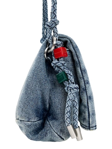 zils Desigual Rokassomiņa 'Half Logo Denim'