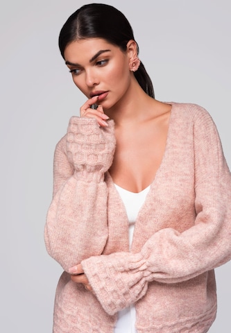 Ombre Knit cardigan in Pink