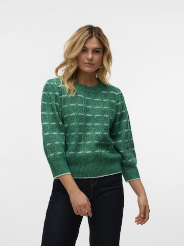 Pull-over 'VMNewleonor' VERO MODA en vert : devant