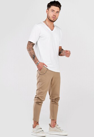 behype Regular Chino-Hose 'B-KAY' in Beige