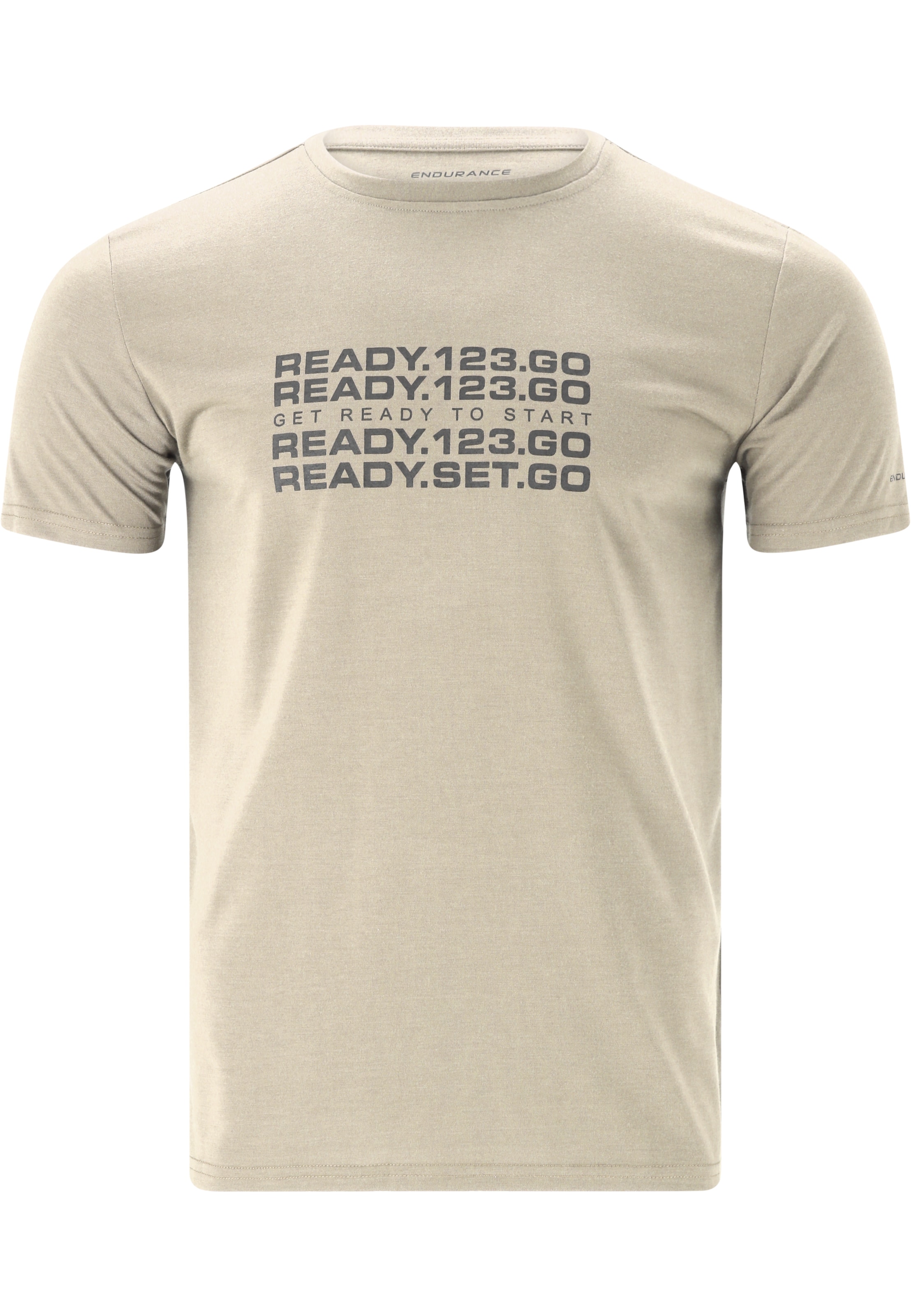 ENDURANCE Functioneel shirt 'Paikaer' in de kleur Beige / Zwart, Productweergave