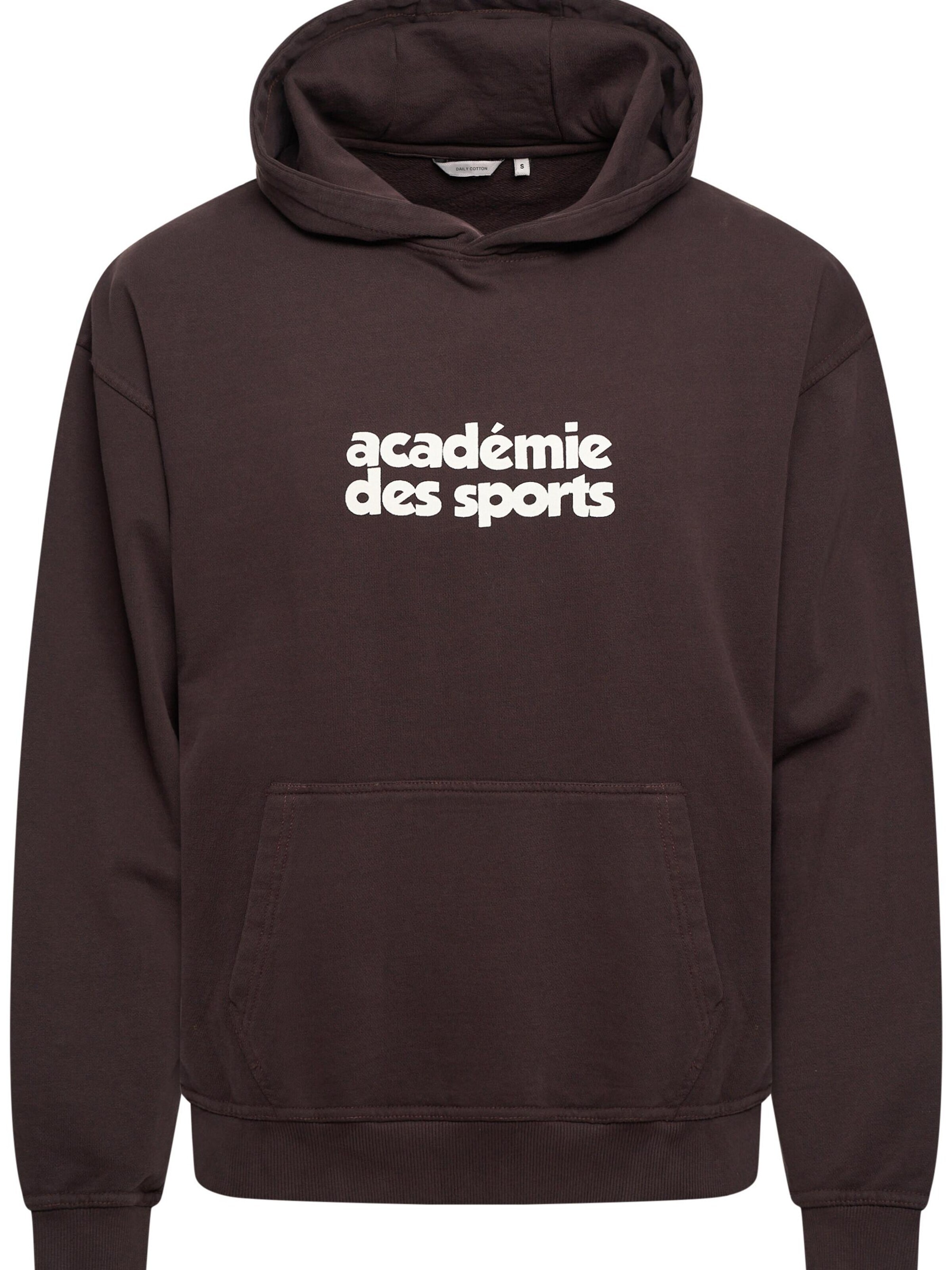 Daily Cotton Sweatshirt 'DCPERL' in Brown: front