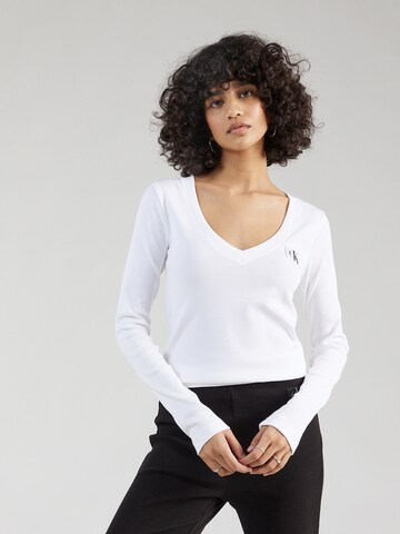 Calvin Klein Jeans - Camiseta en blanco: frente