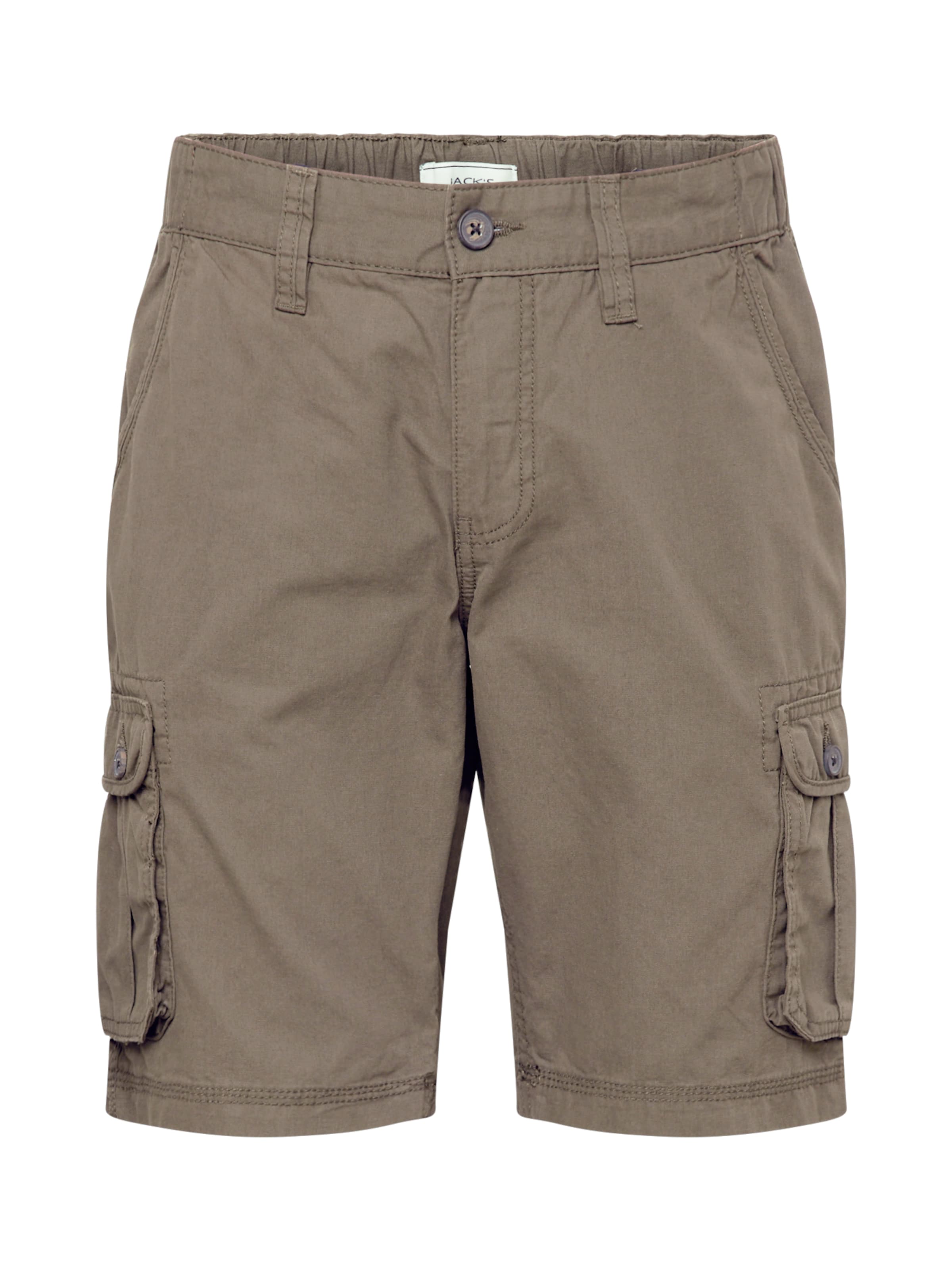 Jack's Regular Cargobroek in Groen: voorkant