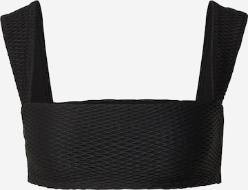 & Other StoriesBandeau Bikini gornji dio - crna boja: prednji dio